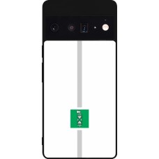Google Pixel 6 Pro Case Hülle - Silikon schwarz Kanton SG weiss