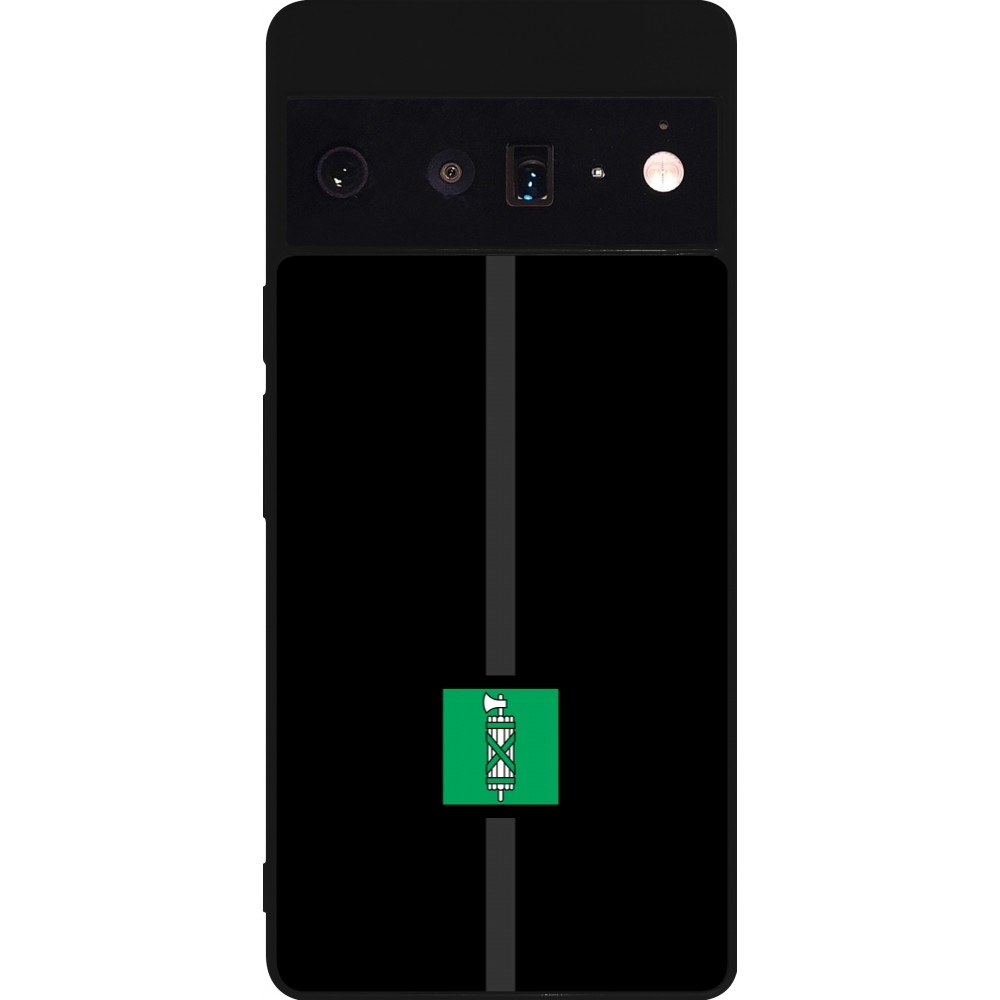 Google Pixel 6 Pro Case Hülle - Silikon schwarz Kanton SG schwarz