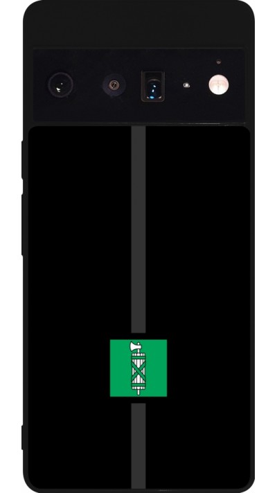 Google Pixel 6 Pro Case Hülle - Silikon schwarz Kanton SG schwarz