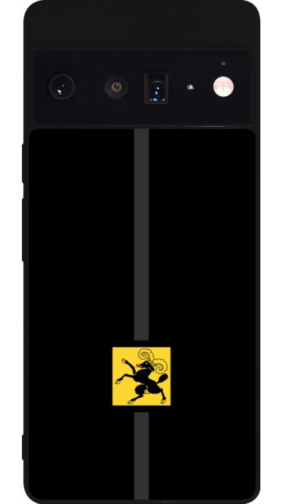 Google Pixel 6 Pro Case Hülle - Silikon schwarz Kanton SH schwarz