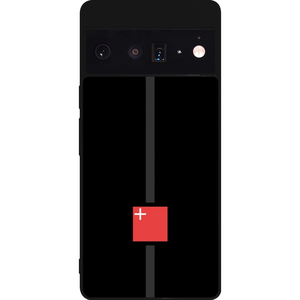 Google Pixel 6 Pro Case Hülle - Silikon schwarz Kanton SZ schwarz