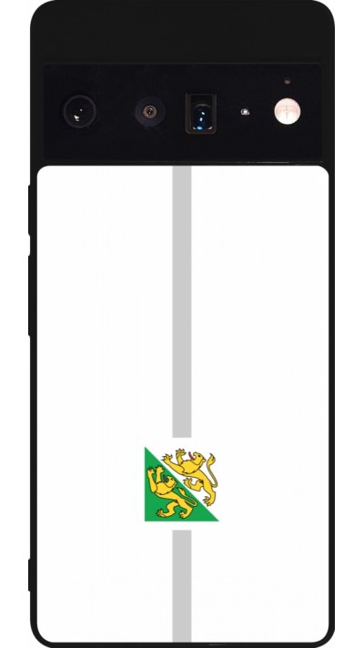 Google Pixel 6 Pro Case Hülle - Silikon schwarz Kanton TG weiss