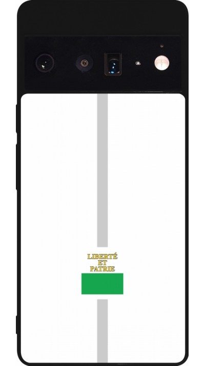 Google Pixel 6 Pro Case Hülle - Silikon schwarz Kanton VD weiss