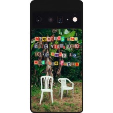 Google Pixel 6 Pro Case Hülle - Silikon schwarz Chairs DTMF