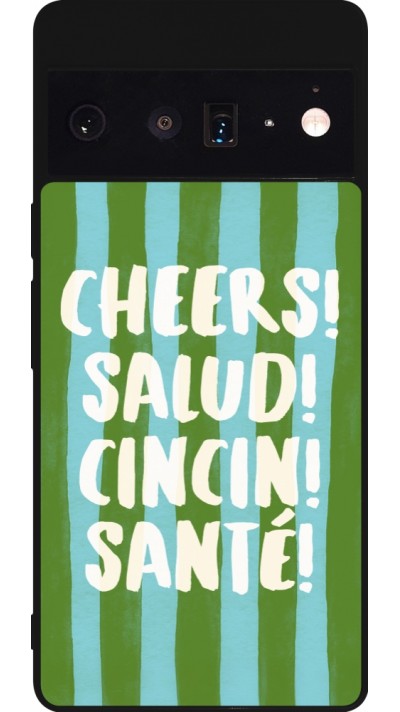 Google Pixel 6 Pro Case Hülle - Silikon schwarz Cheers 2026