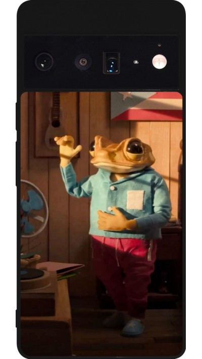 Google Pixel 6 Pro Case Hülle - Silikon schwarz Dancing frog DTMF
