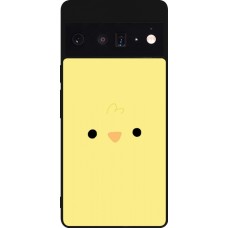 Google Pixel 6 Pro Case Hülle - Silikon schwarz Easter 2026 Little chicken