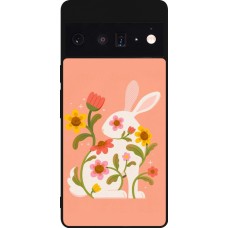 Google Pixel 6 Pro Case Hülle - Silikon schwarz Easter 2026 Rabbit collage
