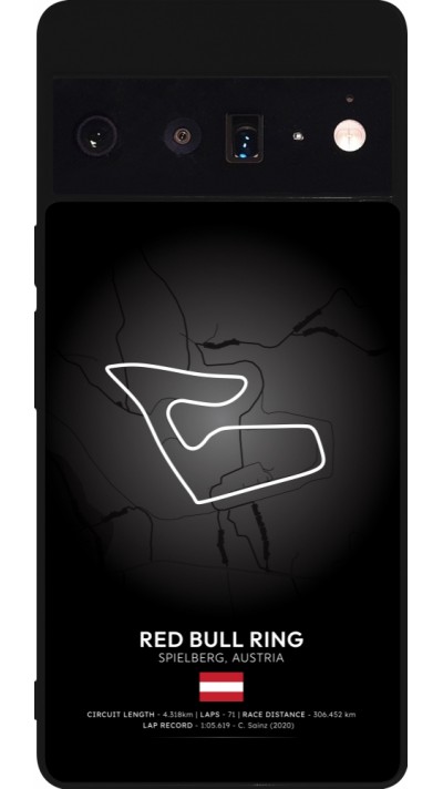 Google Pixel 6 Pro Case Hülle - Silikon schwarz F1 Track 2025 Austria