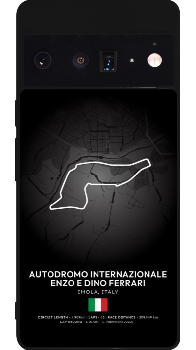 Google Pixel 6 Pro Case Hülle - Silikon schwarz F1 Track 2025 Emilia-Rogmana