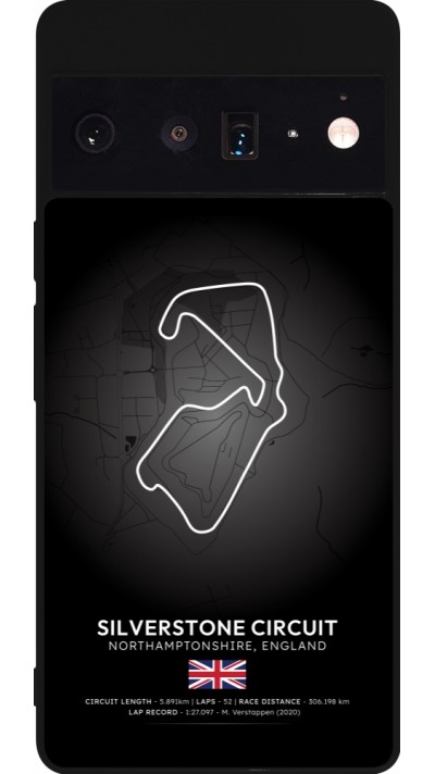 Google Pixel 6 Pro Case Hülle - Silikon schwarz F1 Track 2025 Great Britan