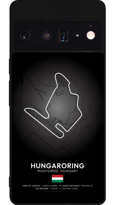Google Pixel 6 Pro Case Hülle - Silikon schwarz F1 Track 2025 Hungary