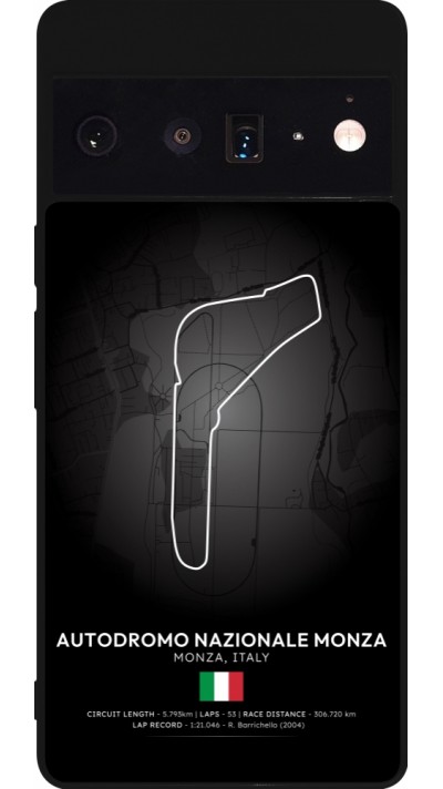 Google Pixel 6 Pro Case Hülle - Silikon schwarz F1 Track 2025 Italy