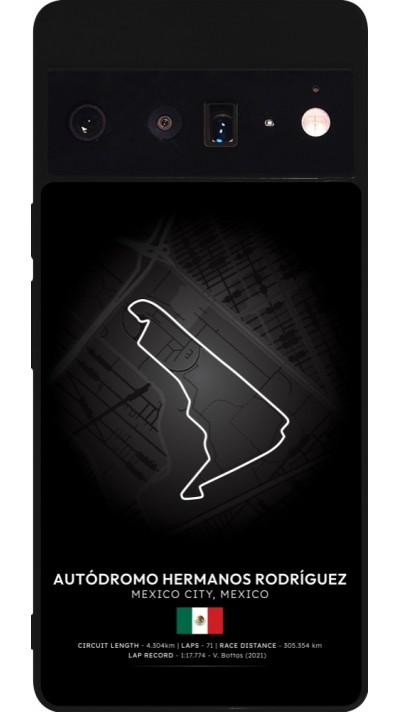 Google Pixel 6 Pro Case Hülle - Silikon schwarz F1 Track 2025 Mexico