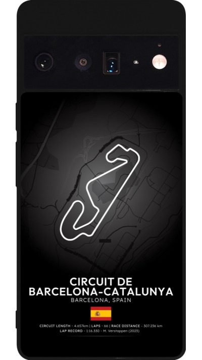 Google Pixel 6 Pro Case Hülle - Silikon schwarz F1 Track 2025 Spain