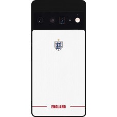 Google Pixel 6 Pro Case Hülle - Silikon schwarz England 2026 personalisierbares Fussballtrikot