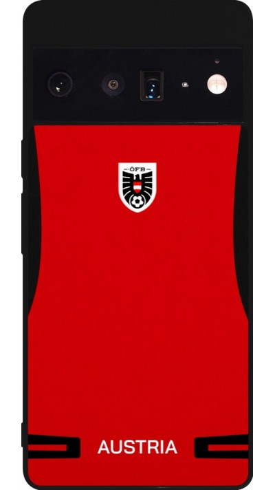 Google Pixel 6 Pro Case Hülle - Silikon schwarz O?sterreich 2026 personalisierbares Fussballtrikot