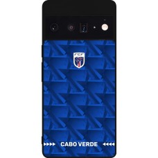 Google Pixel 6 Pro Case Hülle - Silikon schwarz Kap Verde 2026 personalisierbares Fussballtrikot