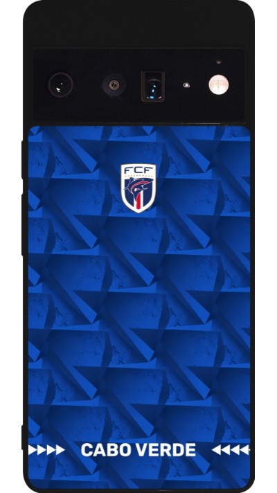 Google Pixel 6 Pro Case Hülle - Silikon schwarz Kap Verde 2026 personalisierbares Fussballtrikot