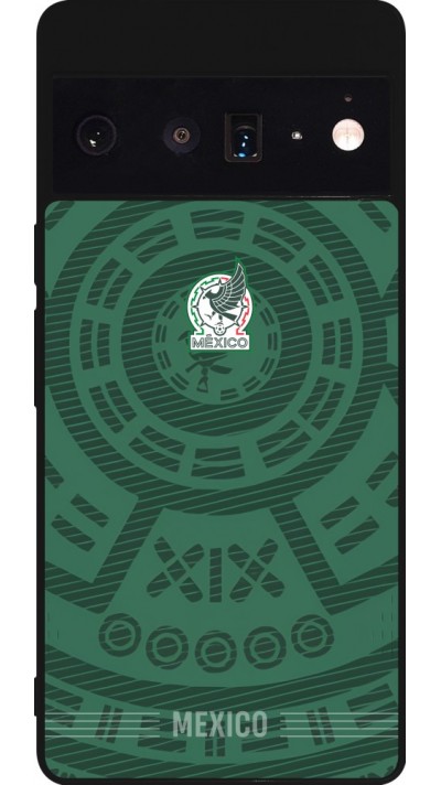 Google Pixel 6 Pro Case Hülle - Silikon schwarz Mexiko 2026 personalisierbares Fussballtrikot