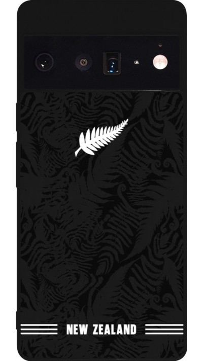 Google Pixel 6 Pro Case Hülle - Silikon schwarz Neuseeland 2026 personalisierbares Fussballtrikot