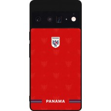 Google Pixel 6 Pro Case Hülle - Silikon schwarz Panama 2026 personalisierbares Fussballtrikot