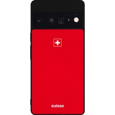 Google Pixel 6 Pro Case Hülle - Silikon schwarz Schweiz 2026 personalisierbares Fussballtrikot
