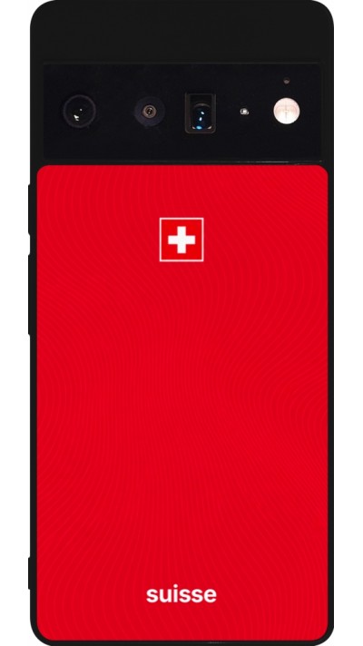 Google Pixel 6 Pro Case Hülle - Silikon schwarz Schweiz 2026 personalisierbares Fussballtrikot