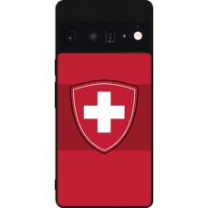 Google Pixel 6 Pro Case Hülle - Silikon schwarz Hockey World Championship Ecusson Suisse