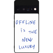 Google Pixel 6 Pro Case Hülle - Silikon schwarz Offline is the new luxury