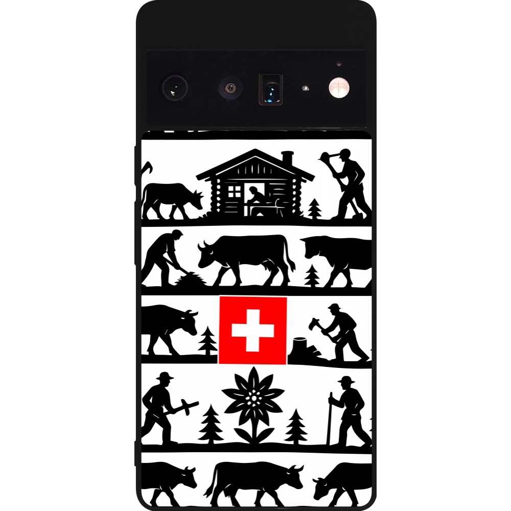 Google Pixel 6 Pro Case Hülle - Silikon schwarz Poya Schweiz 1