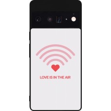 Google Pixel 6 Pro Case Hülle - Silikon schwarz Saint Valentines Day 26 Love is in the air