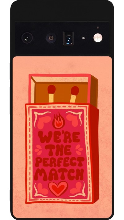 Google Pixel 6 Pro Case Hülle - Silikon schwarz Saint Valentines Day 26 Perfect Match