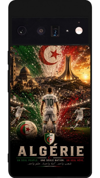 Google Pixel 6 Pro Case Hülle - Silikon schwarz Fussball Algerien splash 2026