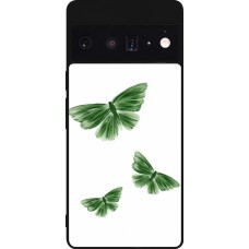 Google Pixel 6 Pro Case Hülle - Silikon schwarz Butterflies 2026