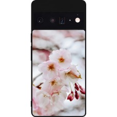 Google Pixel 6 Pro Case Hülle - Silikon schwarz Cherry tree 2026