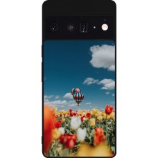 Google Pixel 6 Pro Case Hülle - Silikon schwarz Hot air balloon 2026