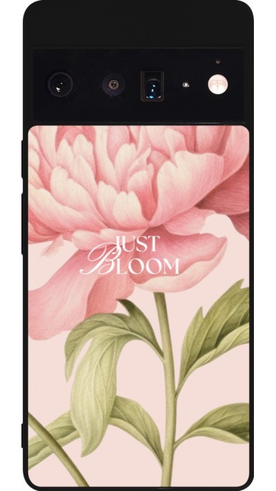 Google Pixel 6 Pro Case Hülle - Silikon schwarz Just Bloom 2026
