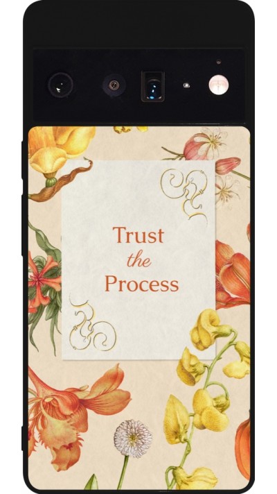 Google Pixel 6 Pro Case Hülle - Silikon schwarz Trust the process 2026