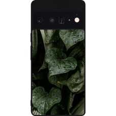 Google Pixel 6 Pro Case Hülle - Silikon schwarz Spring 23 fresh plants