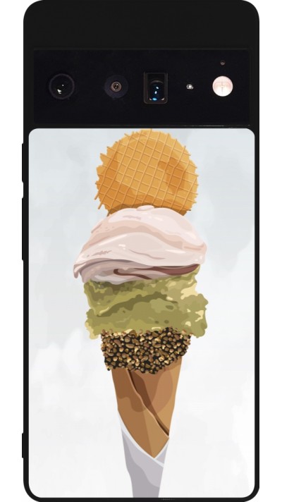 Google Pixel 6 Pro Case Hülle - Silikon schwarz Summer 2025 Cornet