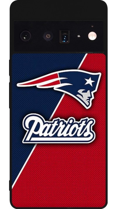 Google Pixel 6 Pro Case Hülle - Silikon schwarz Super Bowl 26 Patriots 1