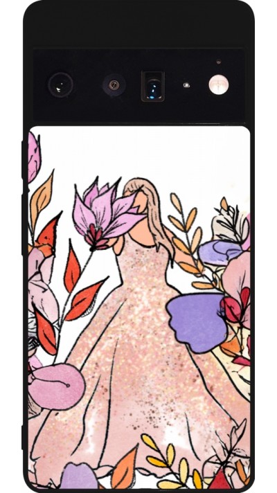 Coque Google Pixel 6 Pro - Silicone rigide noir Taylor Swift Sketch - White