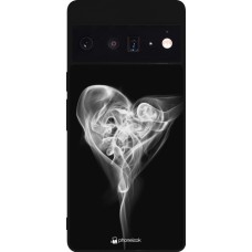Google Pixel 6 Pro Case Hülle - Silikon schwarz Valentine 2022 Black Smoke