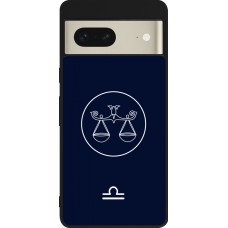 Google Pixel 7 Case Hülle - Silikon schwarz Astrologie Waage