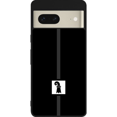 Google Pixel 7 Case Hülle - Silikon schwarz Kanton BS schwarz