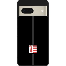Google Pixel 7 Case Hülle - Silikon schwarz Kanton JU schwarz