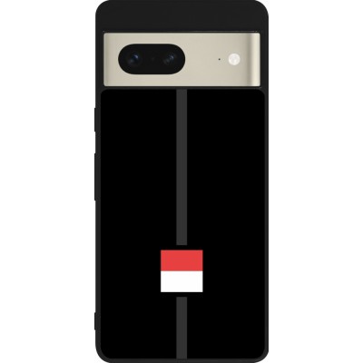 Google Pixel 7 Case Hülle - Silikon schwarz Kanton SO schwarz