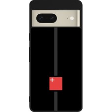 Google Pixel 7 Case Hülle - Silikon schwarz Kanton SZ schwarz