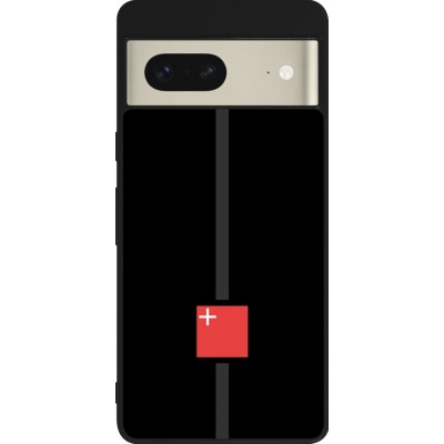 Google Pixel 7 Case Hülle - Silikon schwarz Kanton SZ schwarz